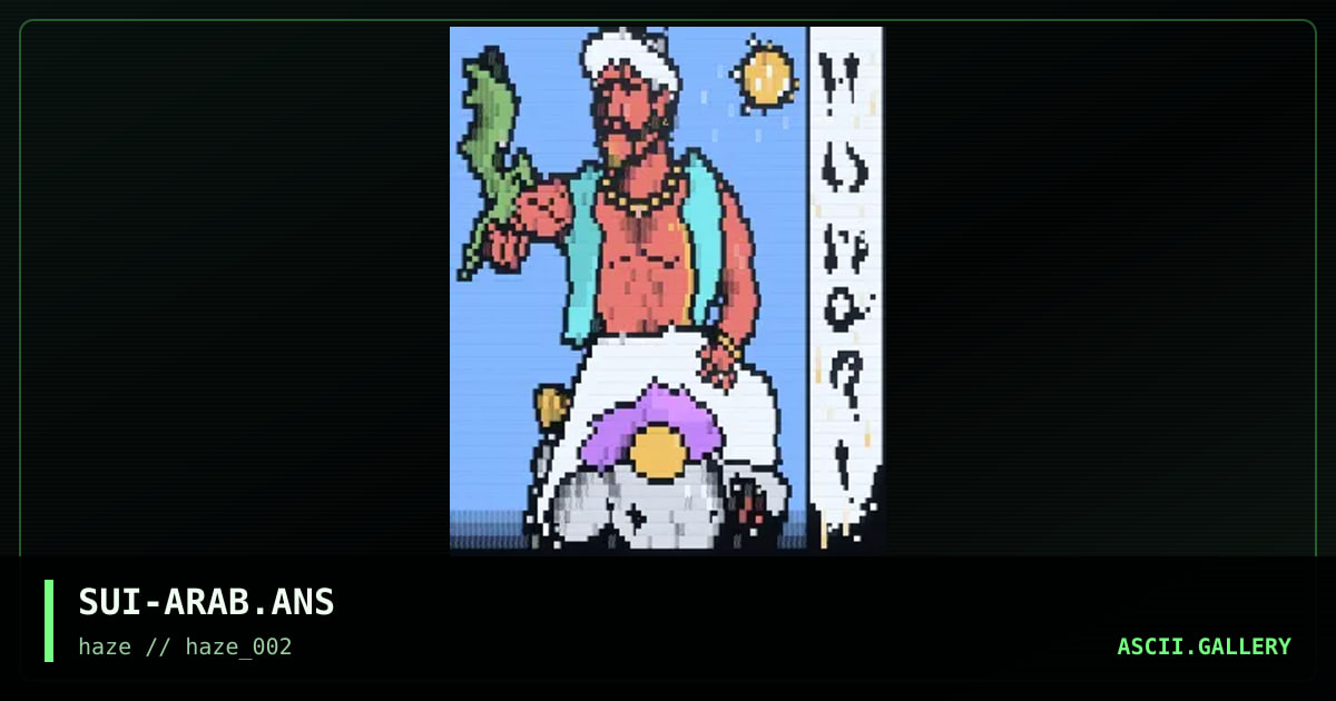 the arab, by suicyco, 1995