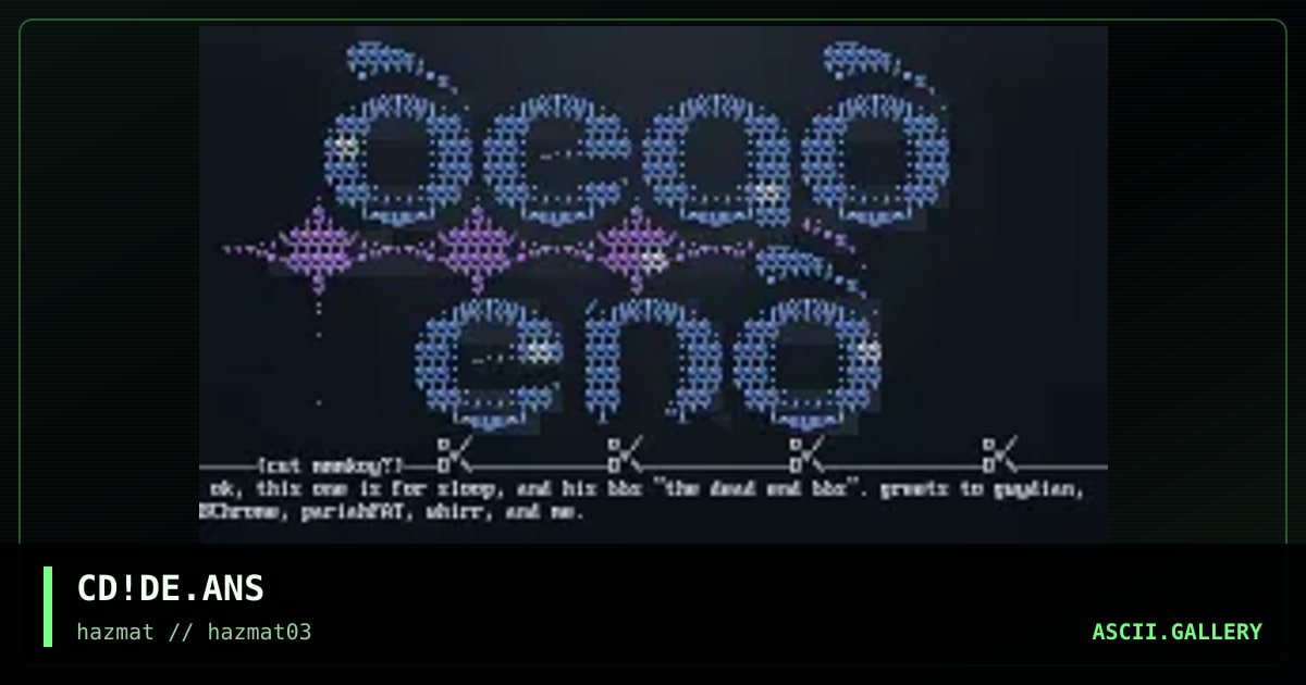 dead end bbs, by cat-dog, 1998