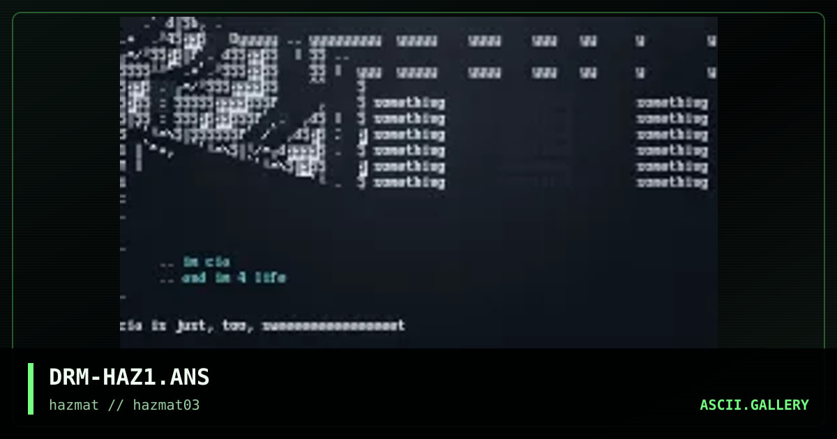 DRM-HAZ1.ANS, by dorm, 1998