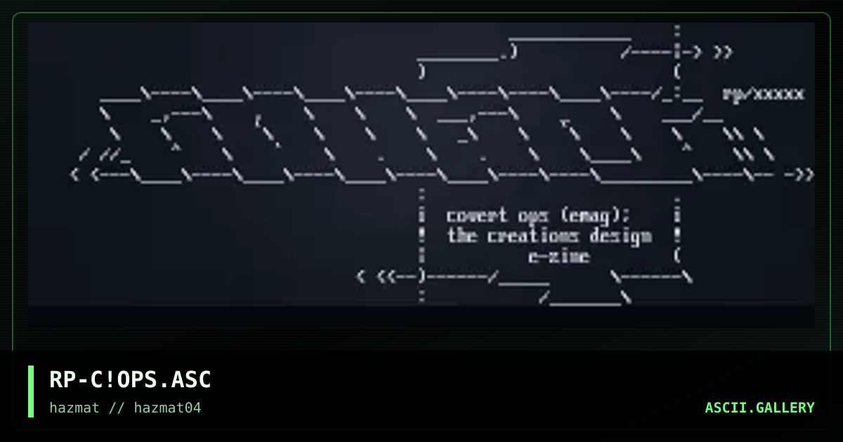 covert ops, by rippa, 1999
