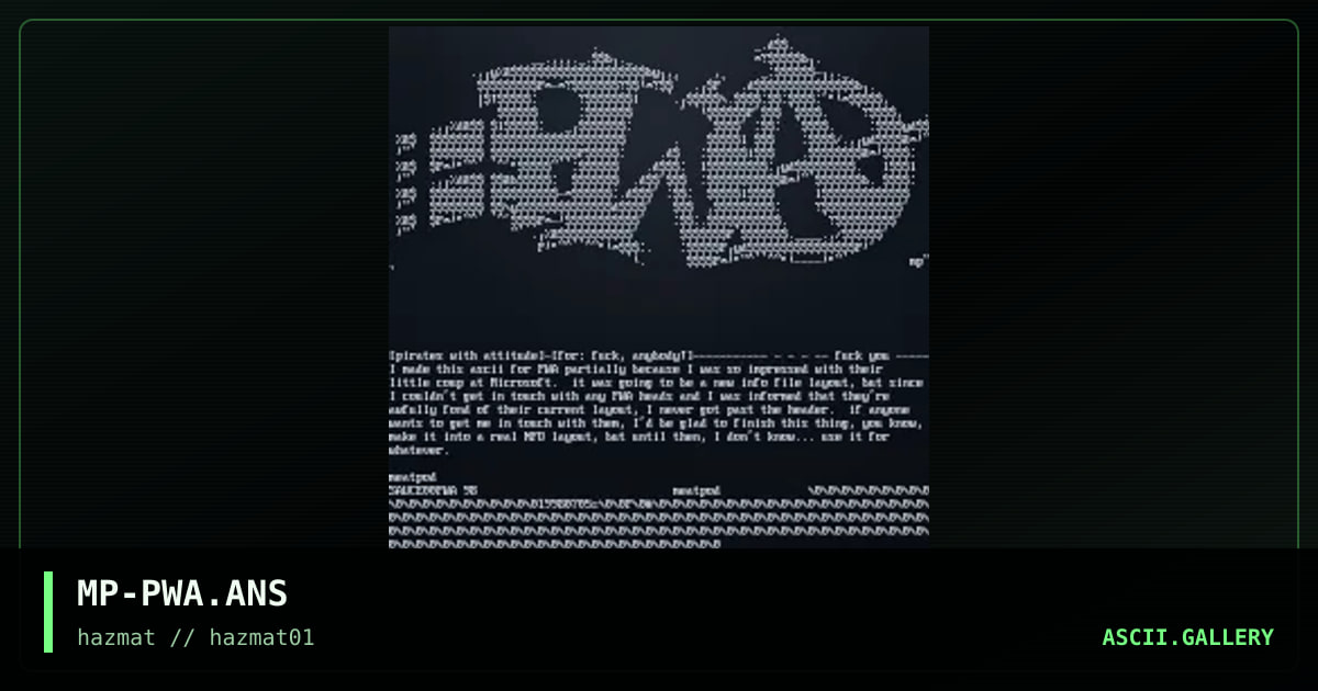 pirates with attitude, by meatpod, 1998