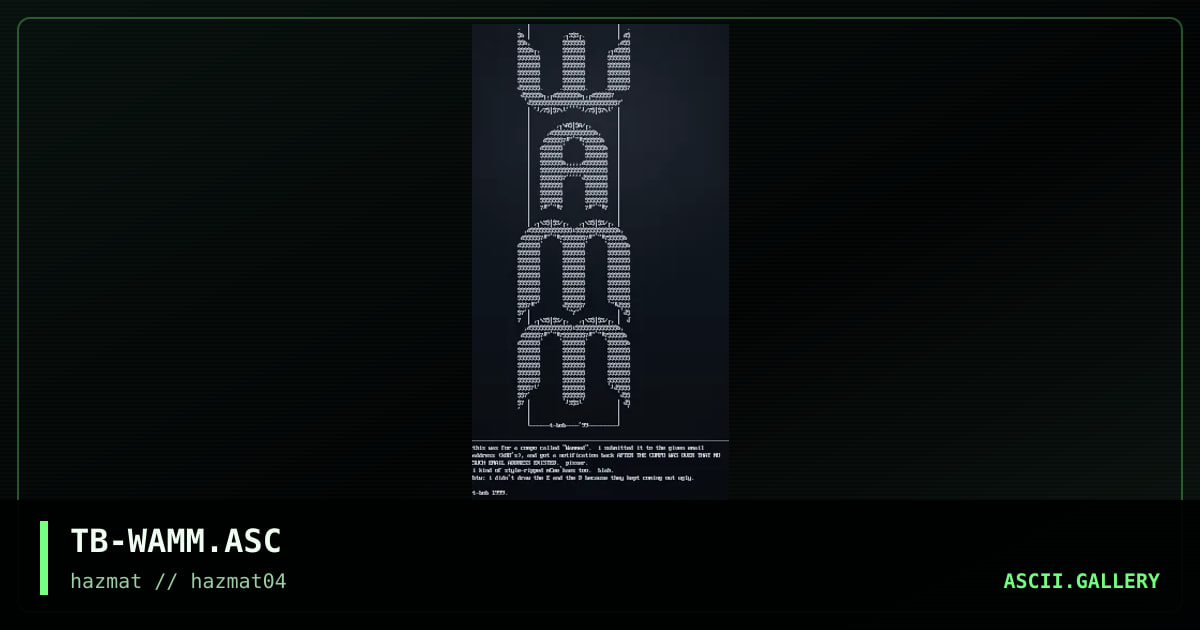 Wammed, by t-bob, 1999