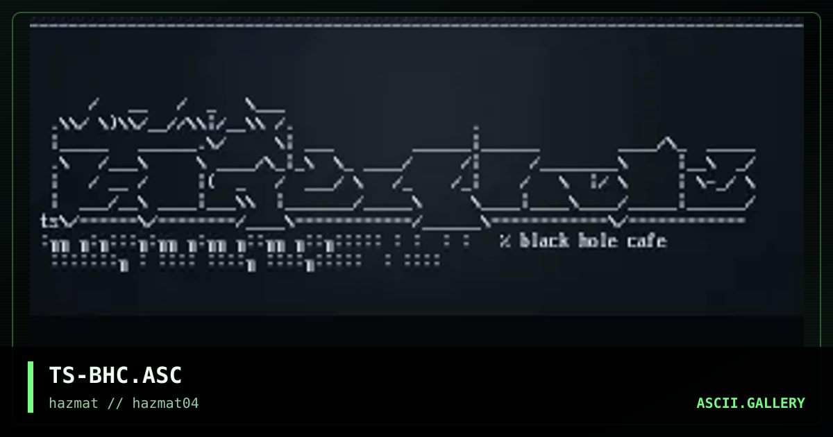 black hole cafe, by tesko suicide, 1999