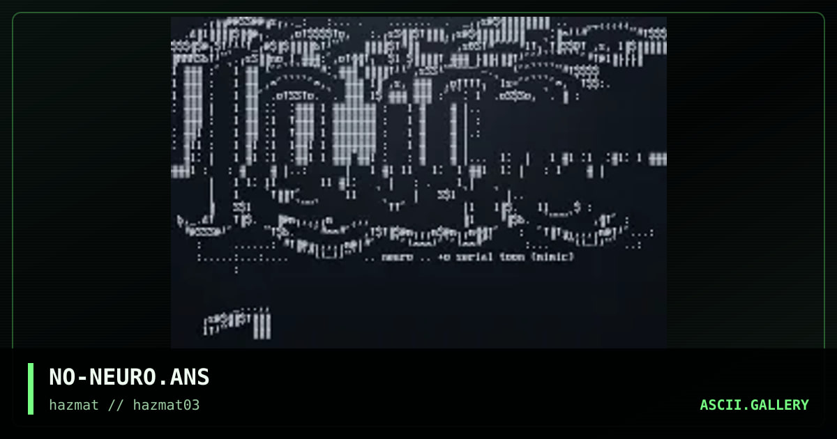 NO-NEURO.ANS, by noktor, 1998