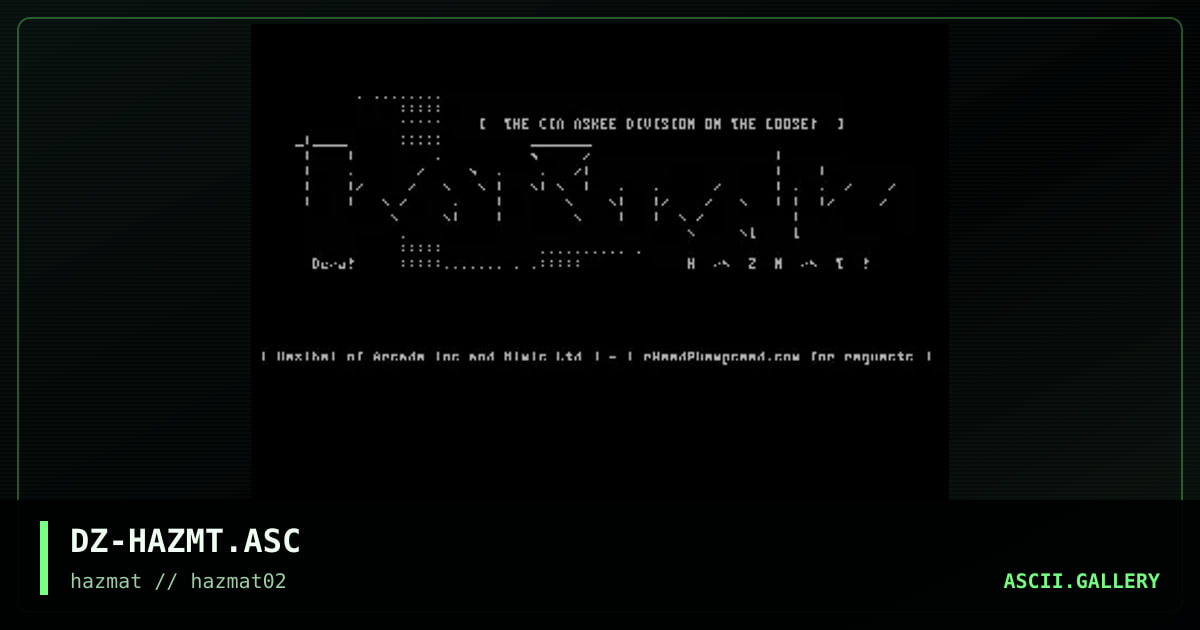 hazmat, by dezibel, 1998