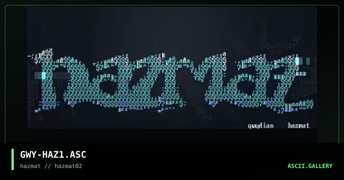 hazmat!, by gwydian, 1998