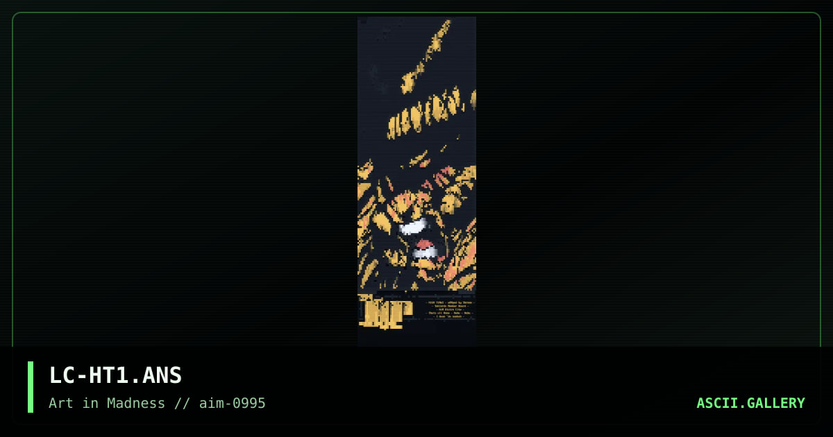High Times BBs ansii, by luc, 1995