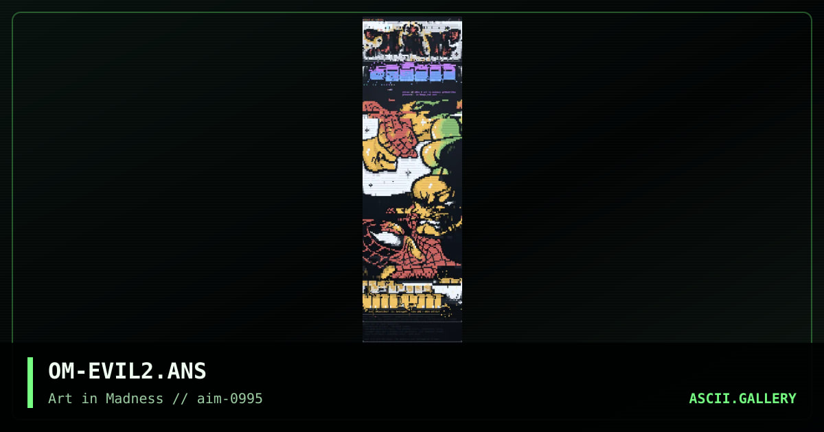 Evil Intentions, by omega red, 1995