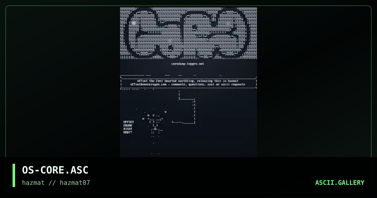 OS-CORE.ASC, by offset, 1999