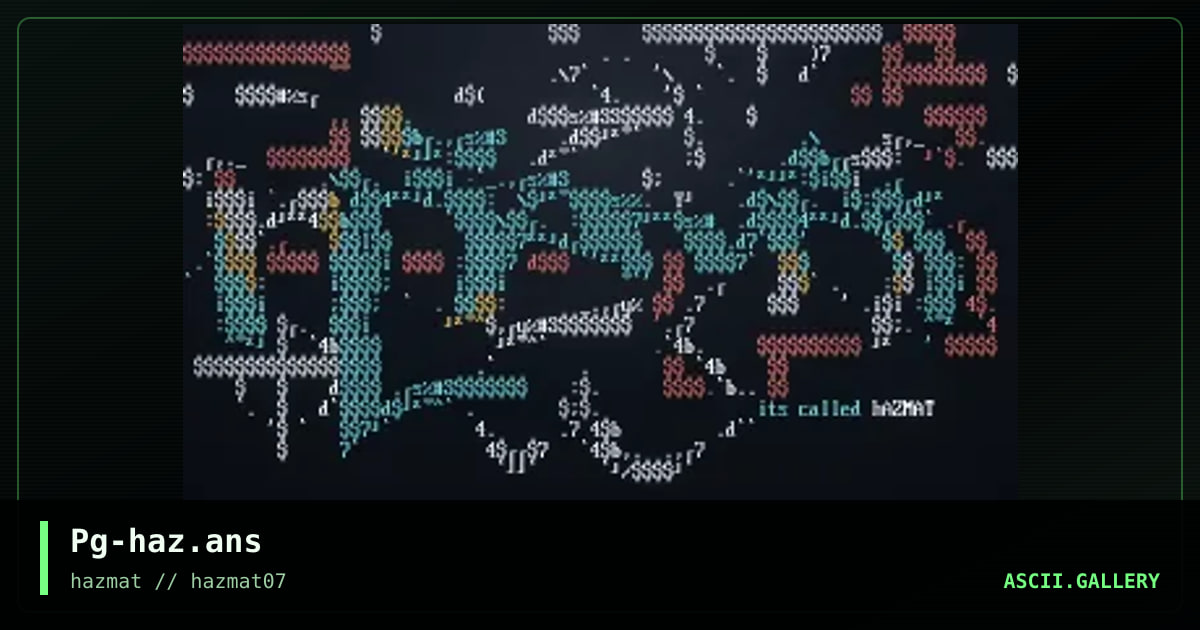 Pg-haz.ans, by polygon, 1999