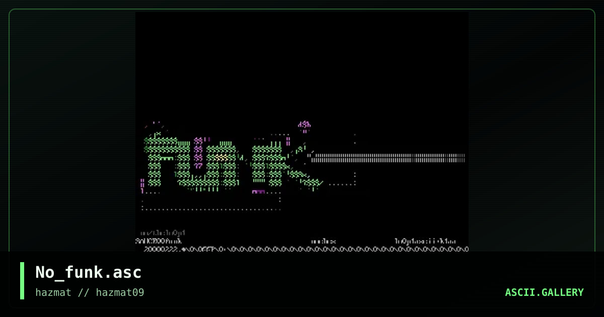 No_funk.asc, by no, 2000