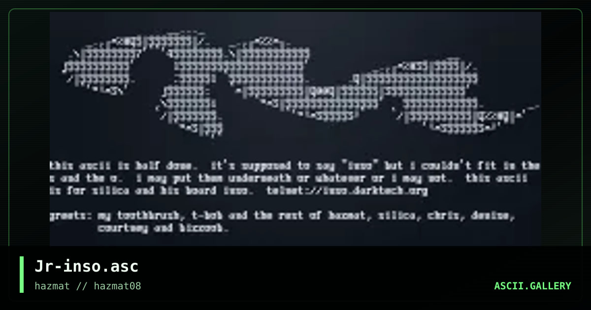 Jr-inso.asc, by joyrex, 2000