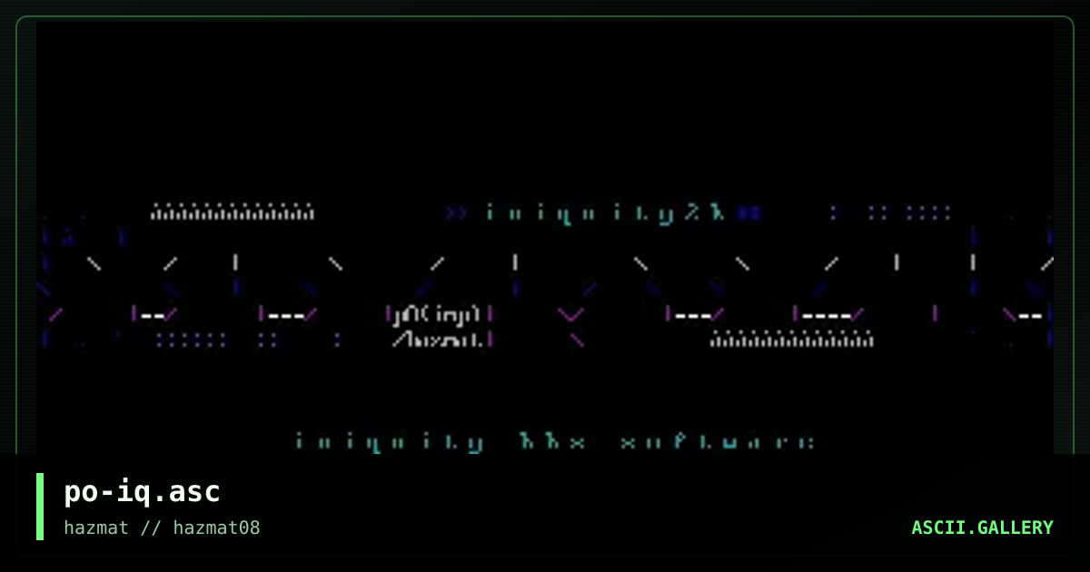 po-iq.asc, by pogue, 2000