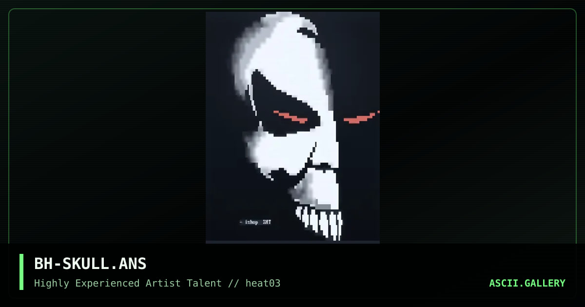 BH-SKULL.ANS, by bishop-heat, 1993