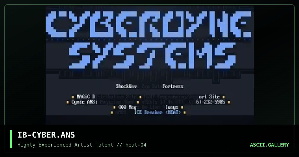 IB-CYBER.ANS, by ice breaker, 1994