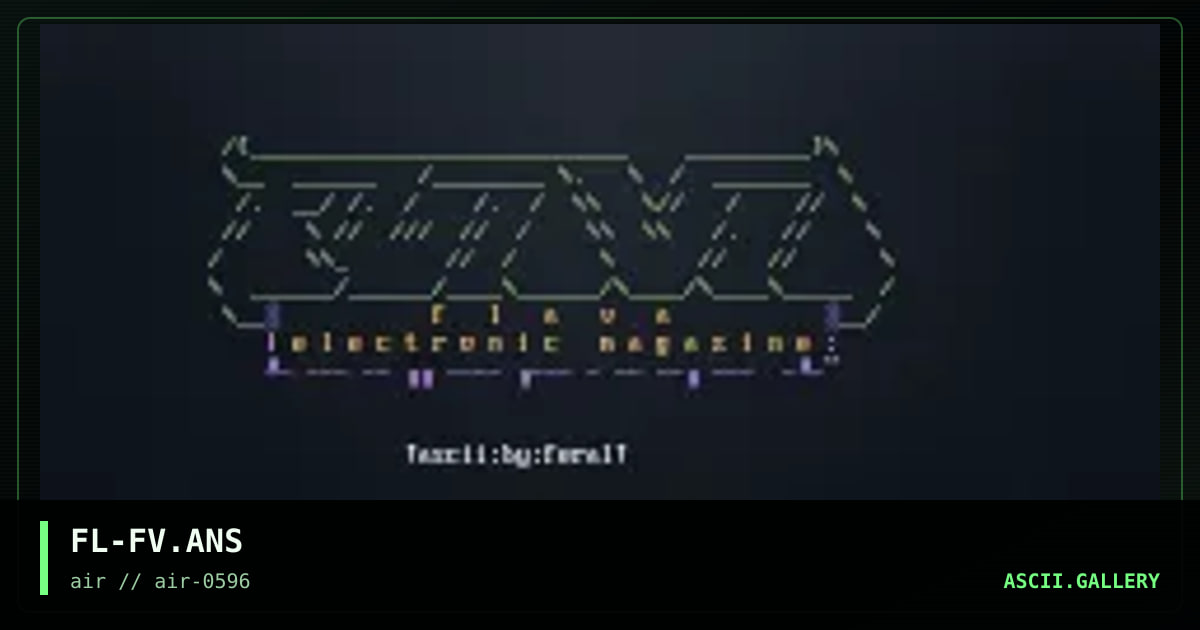 Flava eMAG, by feral, 1996