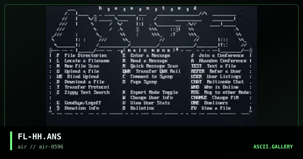 haunted house menu, by feral, 1996