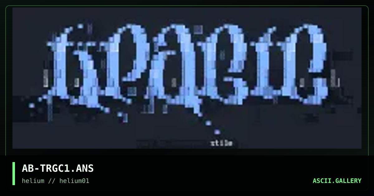 AB-TRGC1.ANS, by abnormal, 1996