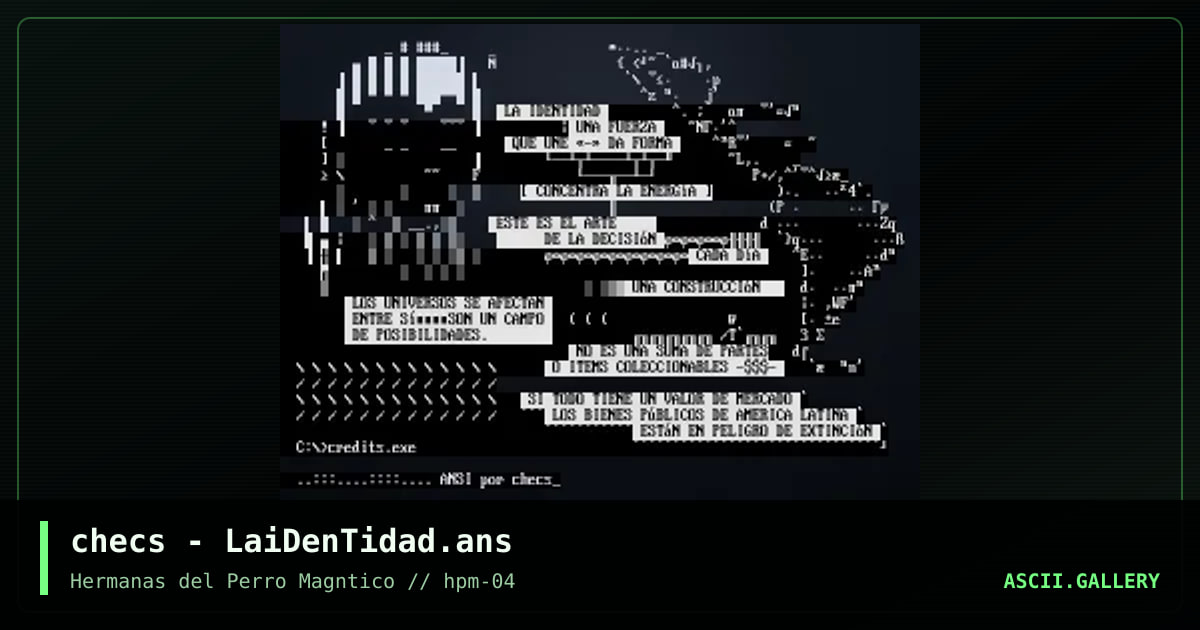 la identidad, by checs, 2025