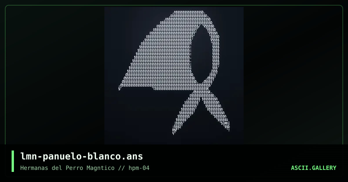 panuelo blanco, by lavaramano, 2025