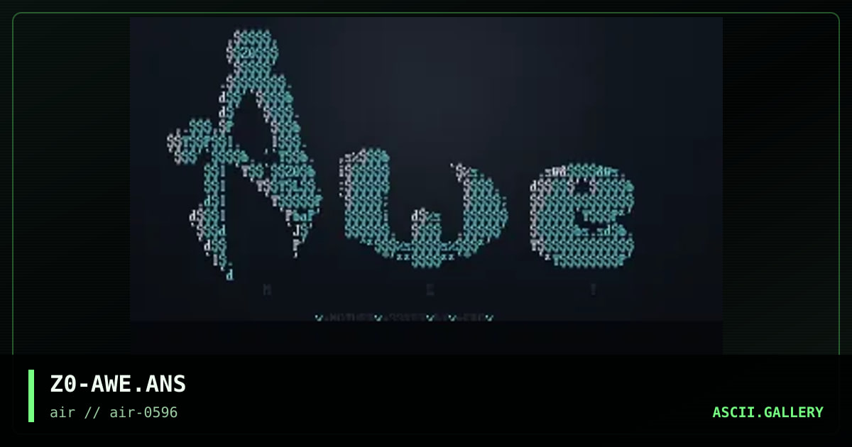 AweNet, by zero, 1996