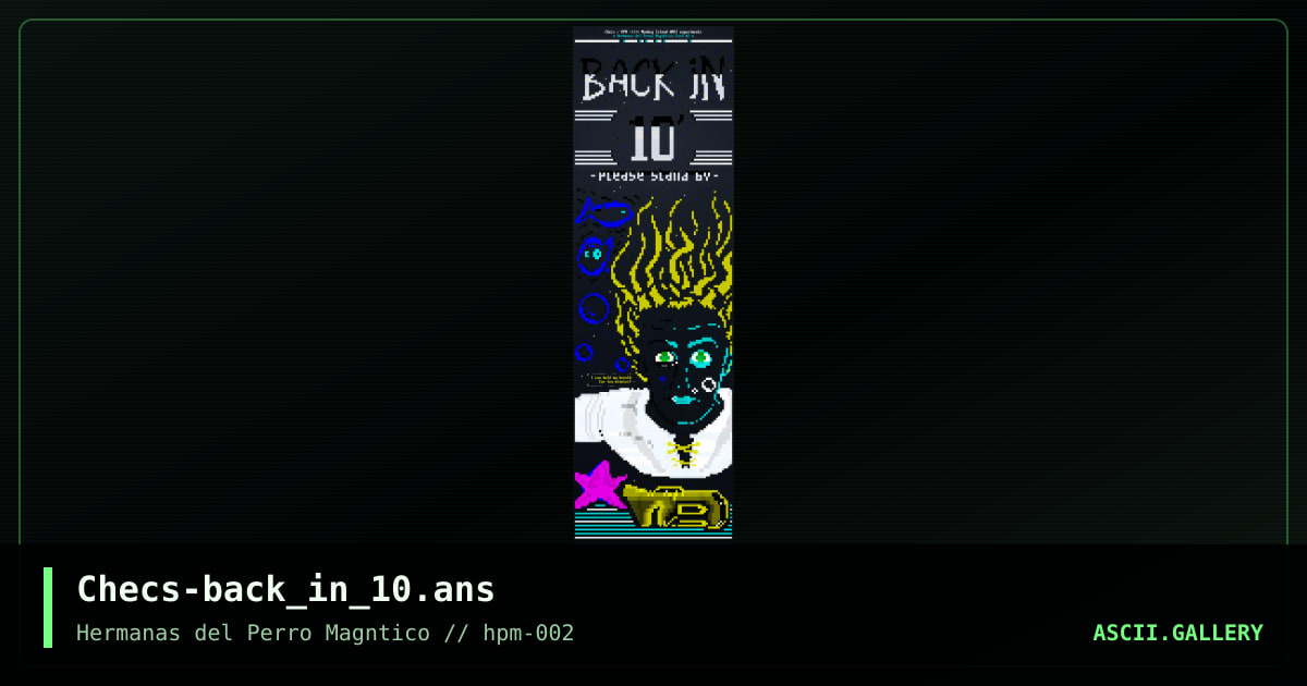 Back in 10', by checs, 2022