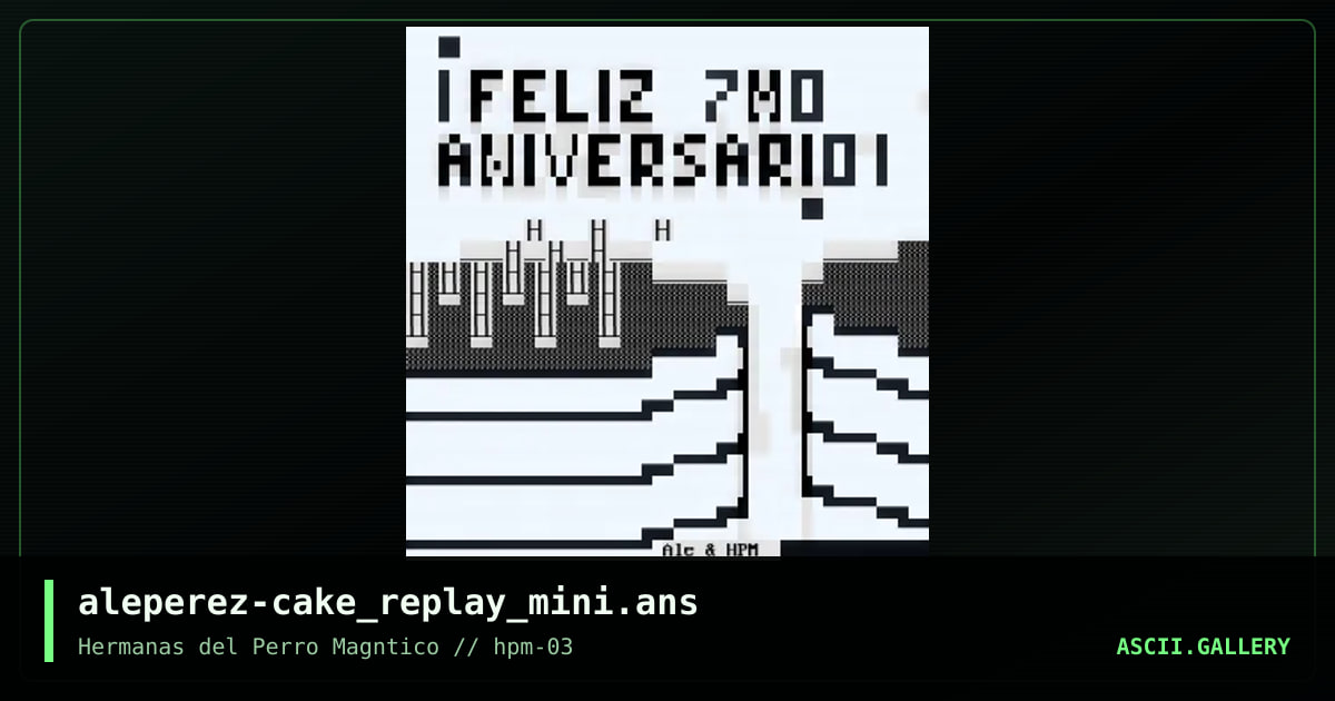 aleperez-cake_replay_mini.ans, by aleperez, 2023