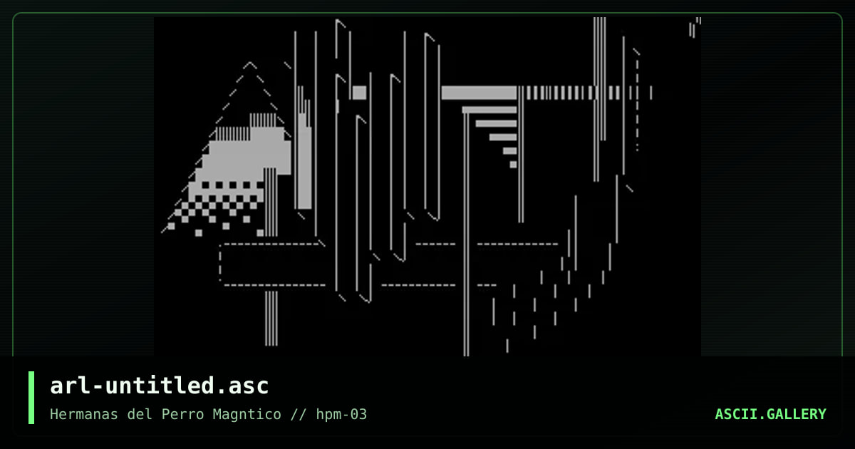 untitled 80x25 IBM ascii art, by arleka, 2023