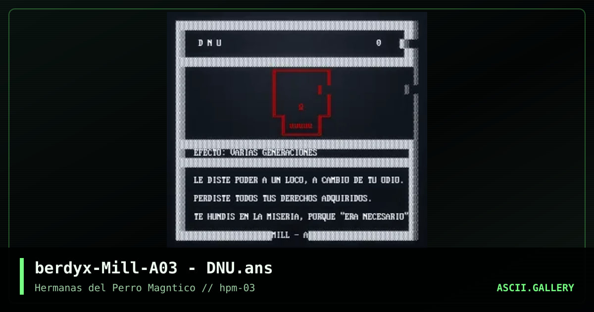 berdyx-Mill-A03 - DNU.ans, by berdyx, 2023