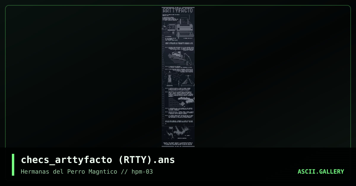 checs_arttyfacto (RTTY).ans, by checs, 2023