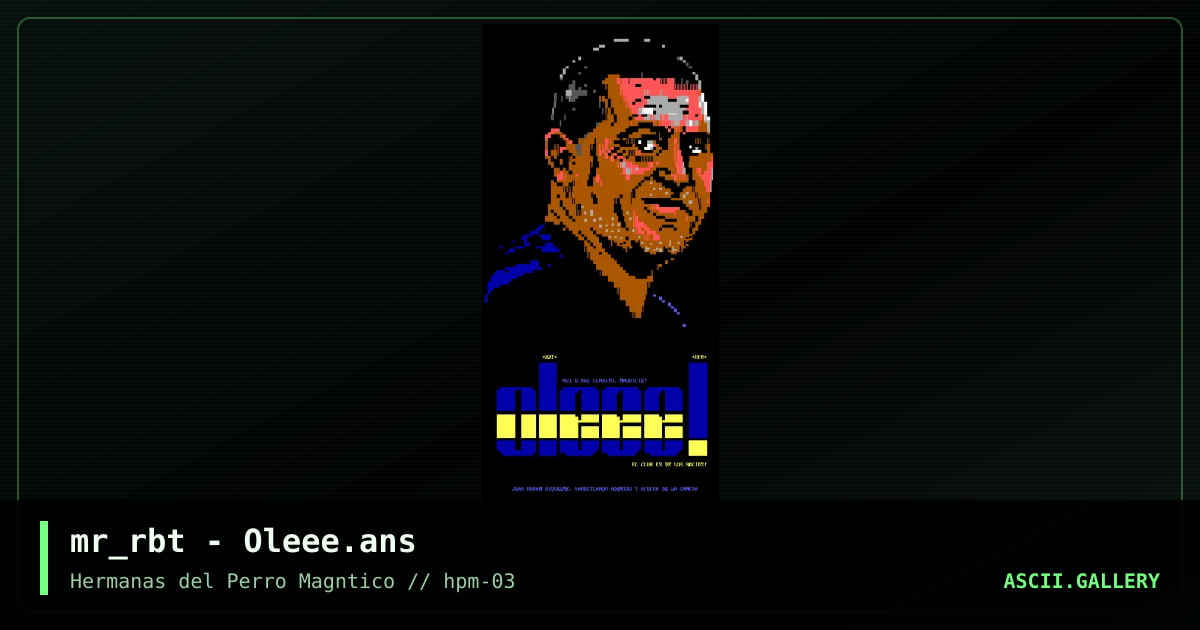 Oleee!, by mr roboto, 2023