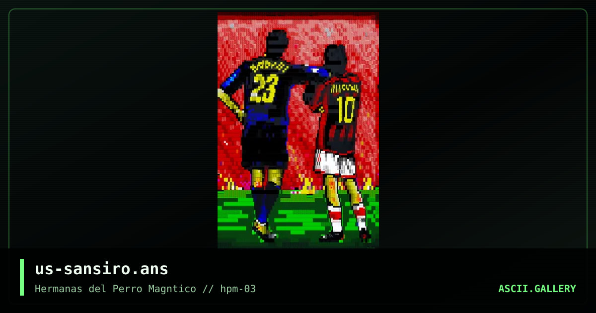 A Night at the San Siro, by nitron, warpus, 2023