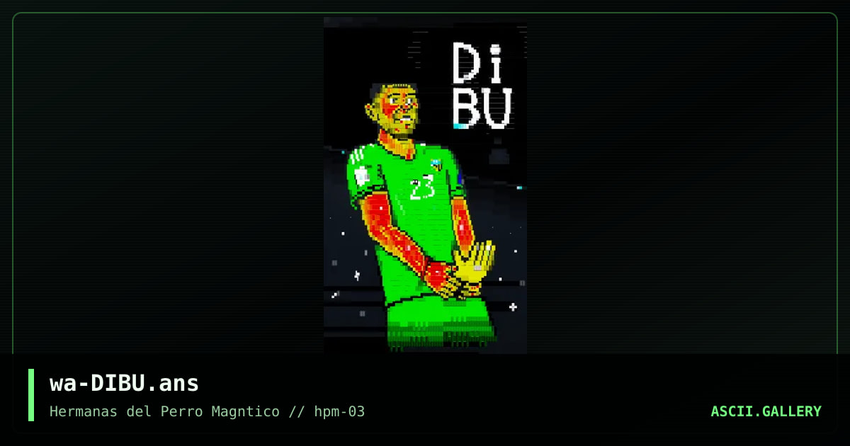 A tribute to DIBU, by warpus, 2023