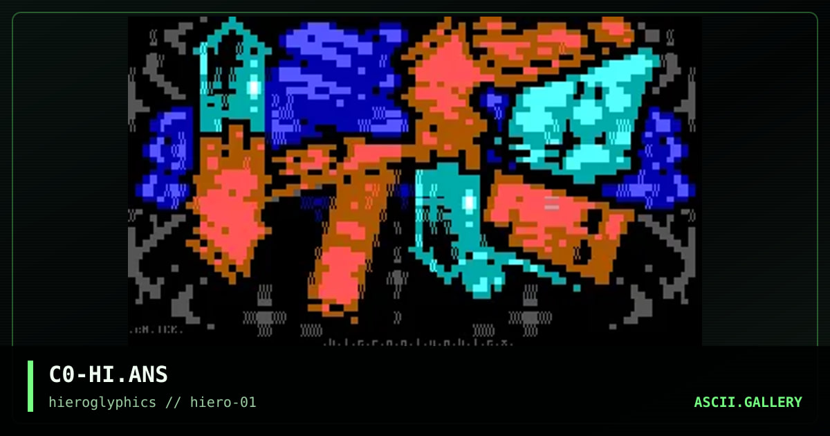 Hieroglyphics, by count zero, 1999