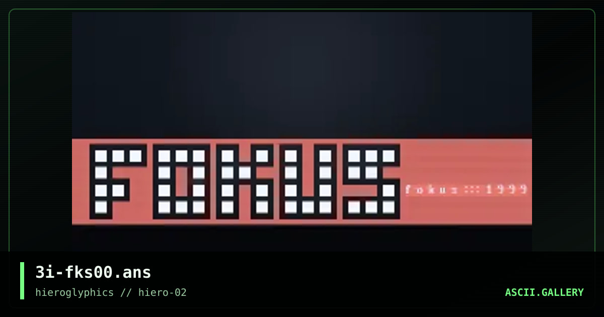 Fokus, by nitrifik, 2000