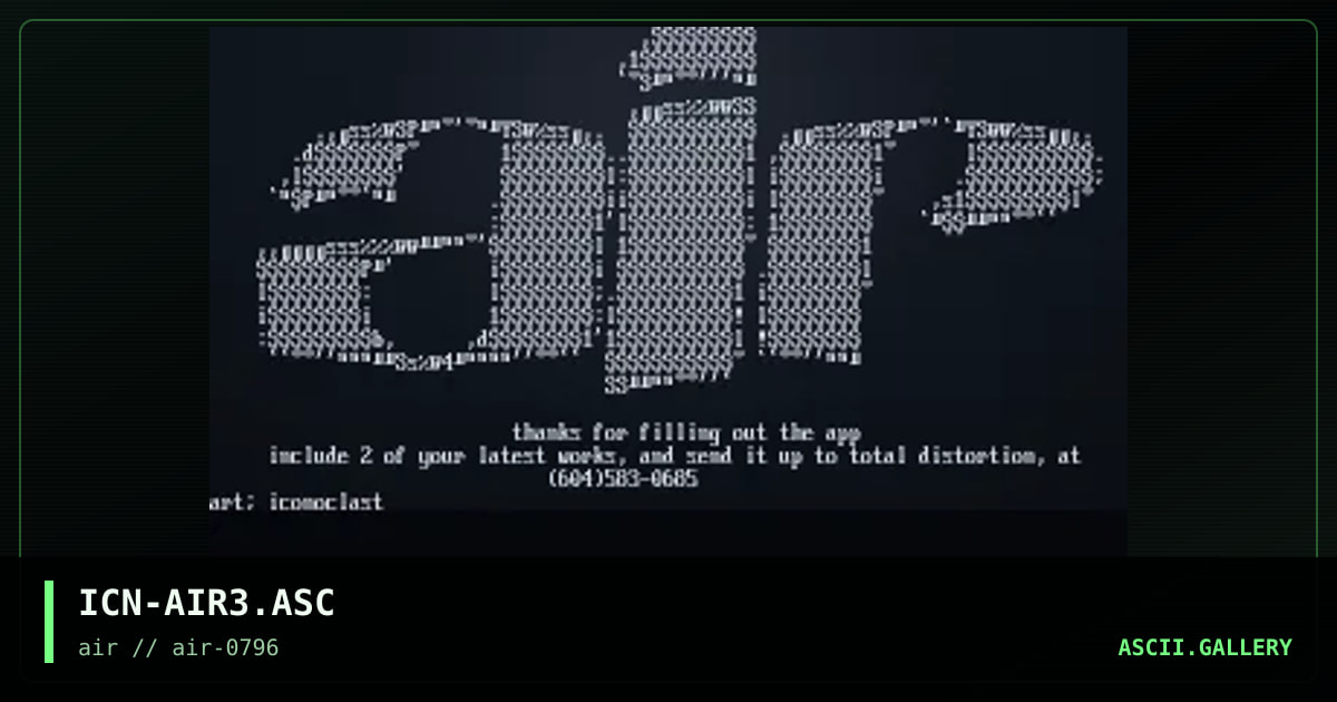 aier applicashun g3n3r4t0r, by the iconoclast, 1996