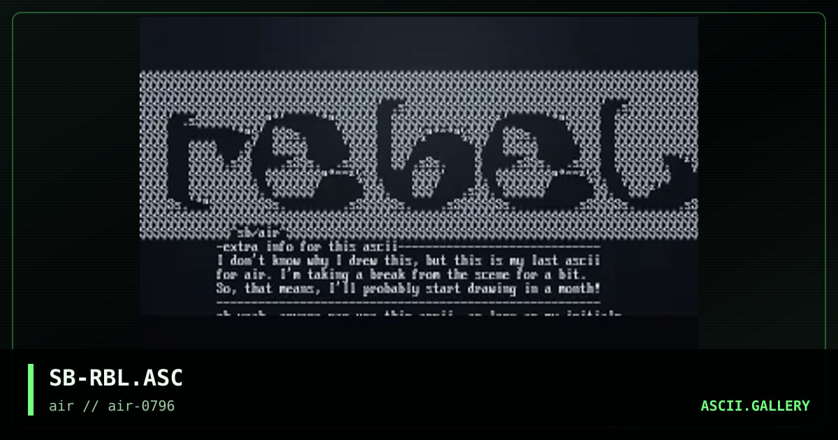 Rebel, by snubolis, 1996