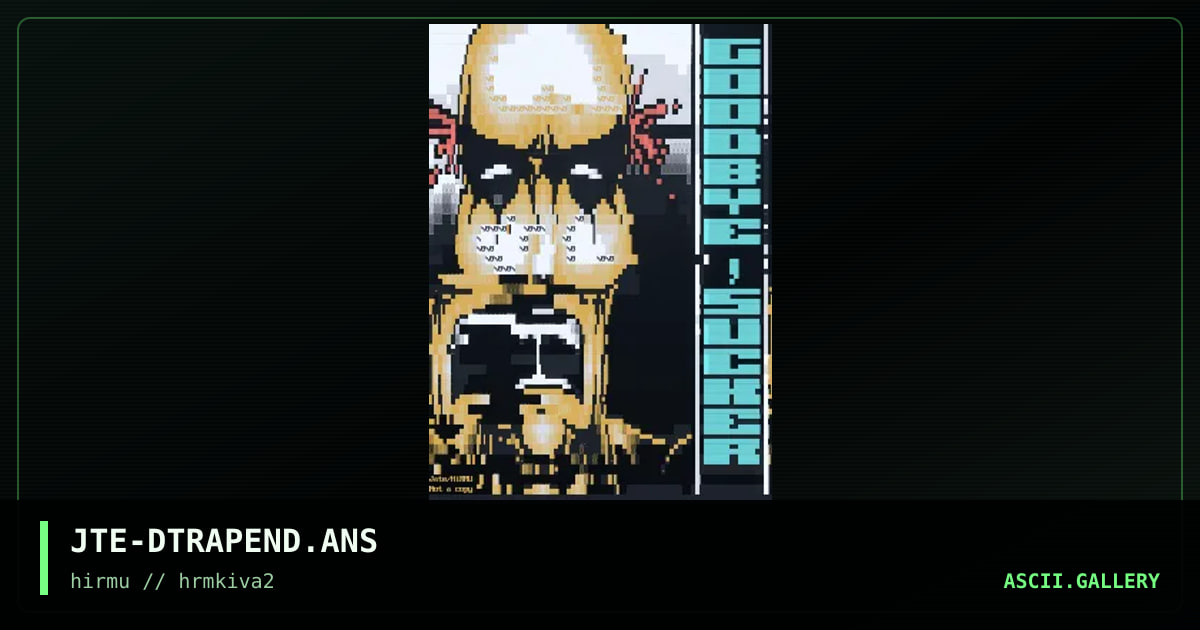 Death trap BBS logout, by jate, 2018