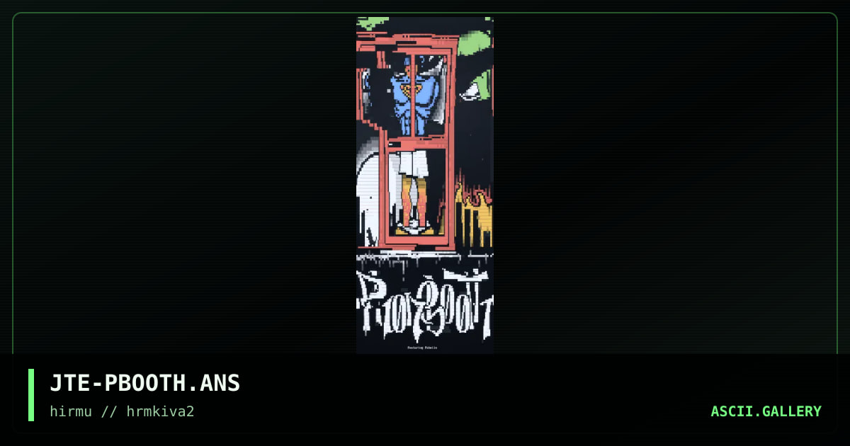 Phone booth BBS, by jate, 2018