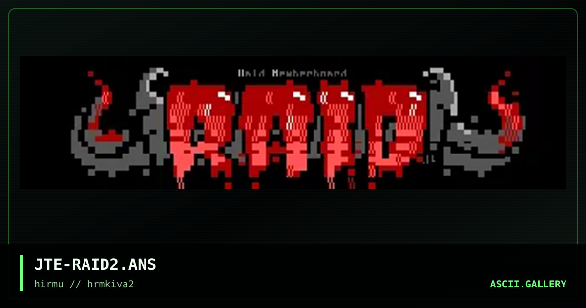 RAiD memberboard logo, by jate, 2018