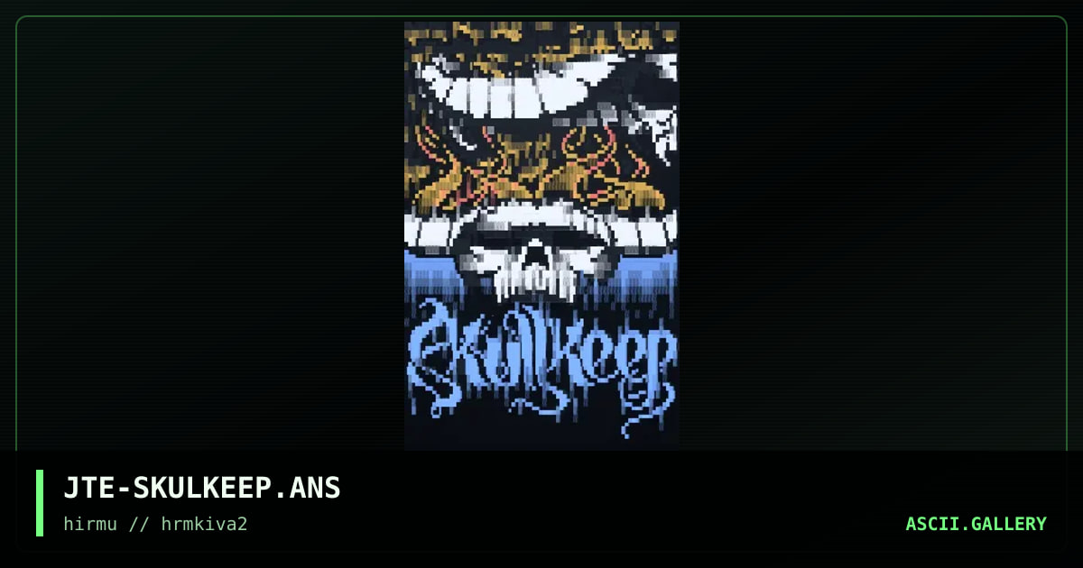 Skullkeep BBS, by jate, 2018
