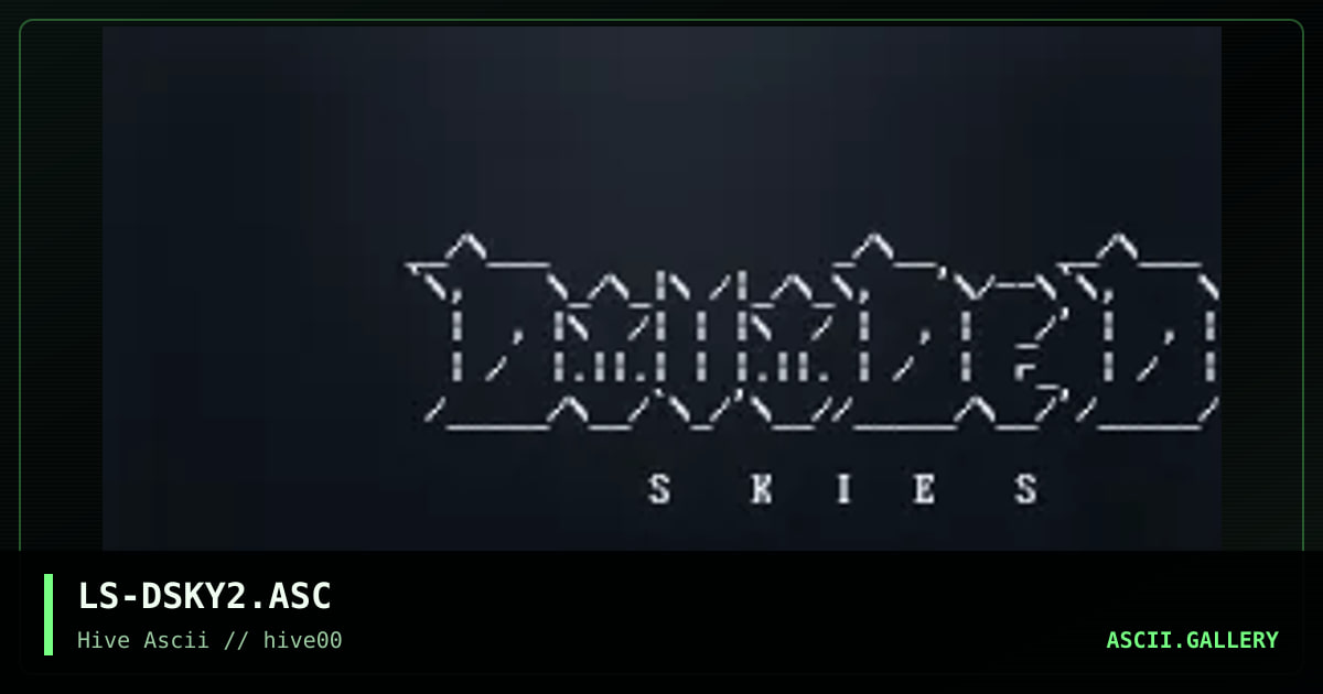 LS-DSKY2.ASC, by luke skywalker, 1998