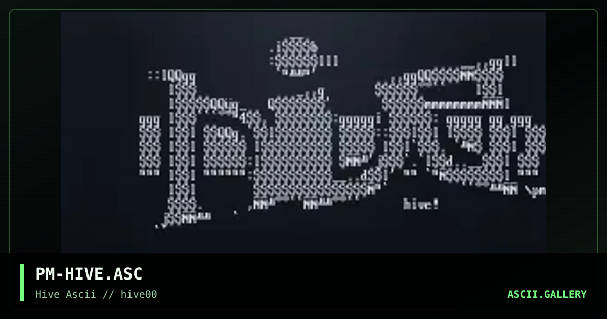 PM-HIVE.ASC, by pm-hive, 1998