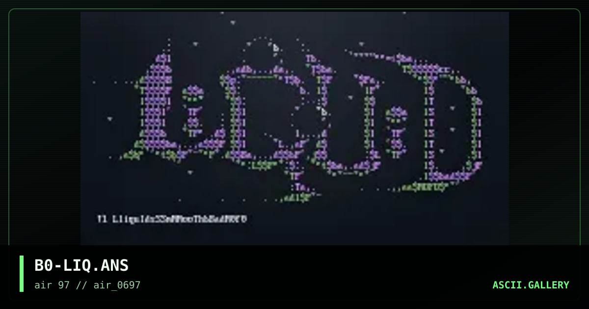 liQuid_logo, by bomb, 1997