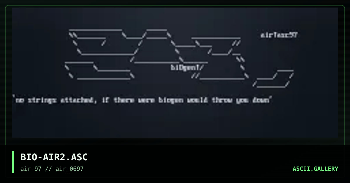 air logo num. 2, by biogenesis, 1997