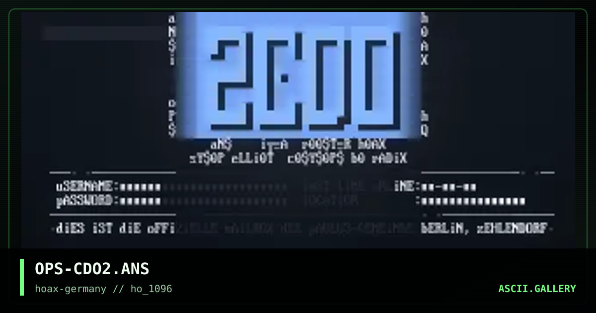 OPS-CDO2.ANS, by oops, 1996