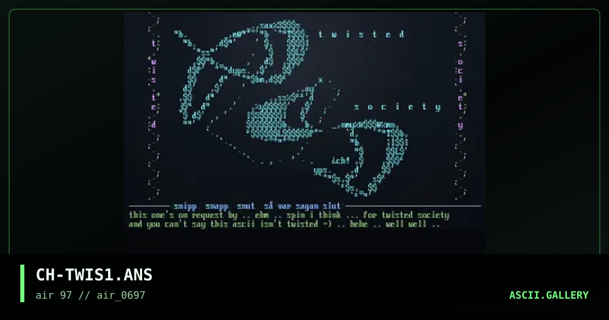 twisted society, by chrom, 1997