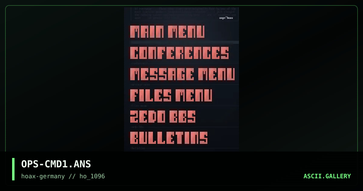 OPS-CMD1.ANS, by oops, 1996