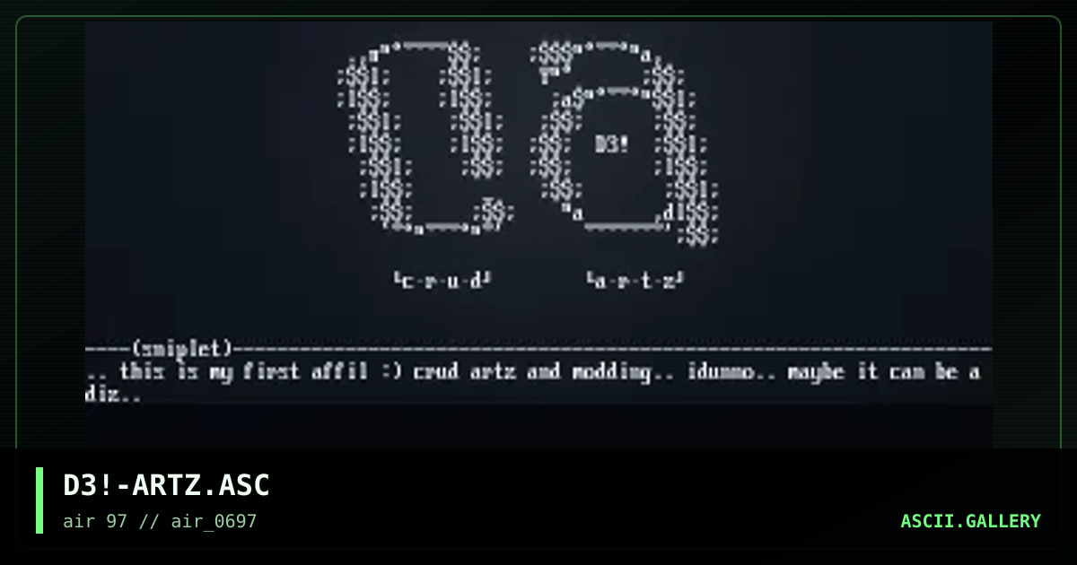 crud artz, by debauch, 1997