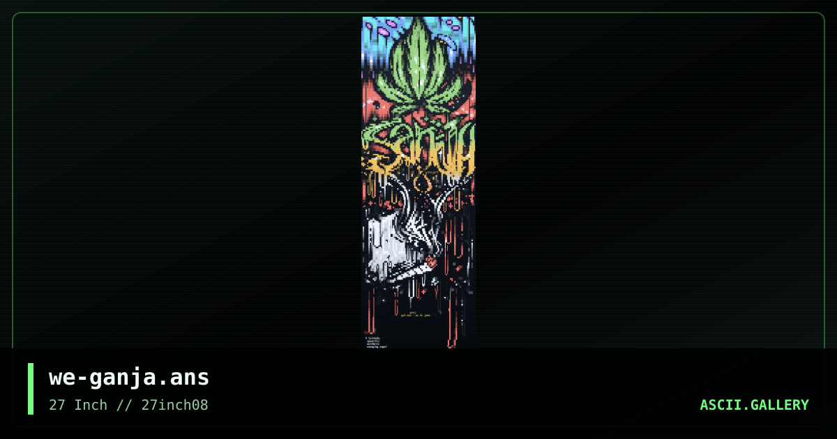 we-ganja.ans, by taintedx, enzo, avenging angel, spear, 2004